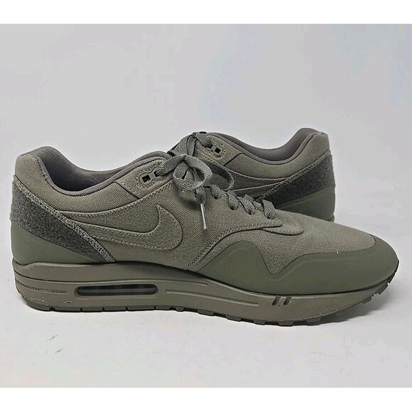 Size 13 - Nike Air Max 1 V SP Patch Steel Green 704901-300 Rare Sneakers Shoes - Picture 6 of 11